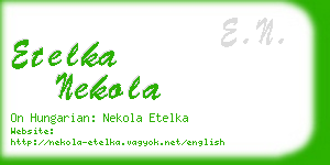 etelka nekola business card